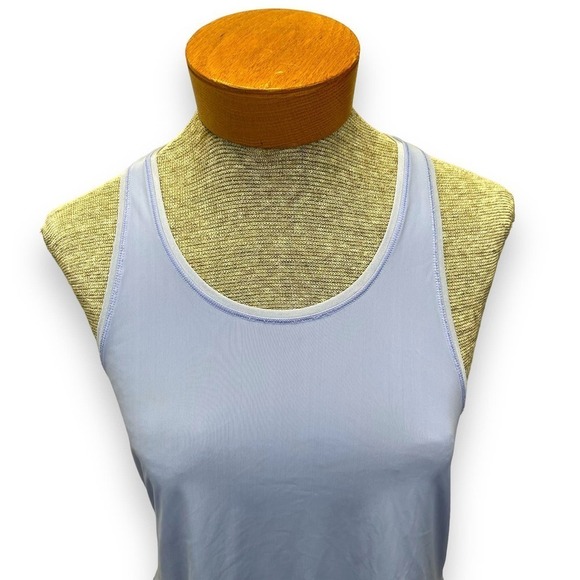 Lululemon Tank Womens 4 Hydrangea Blue Two With One Singlet Lightweight - Picture 3 of 15
